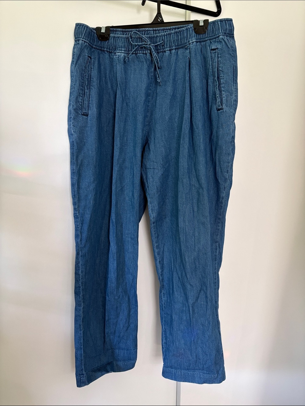 Old Navy High-Rise Billie size Large Lightweight Drawstring Denim Jeans